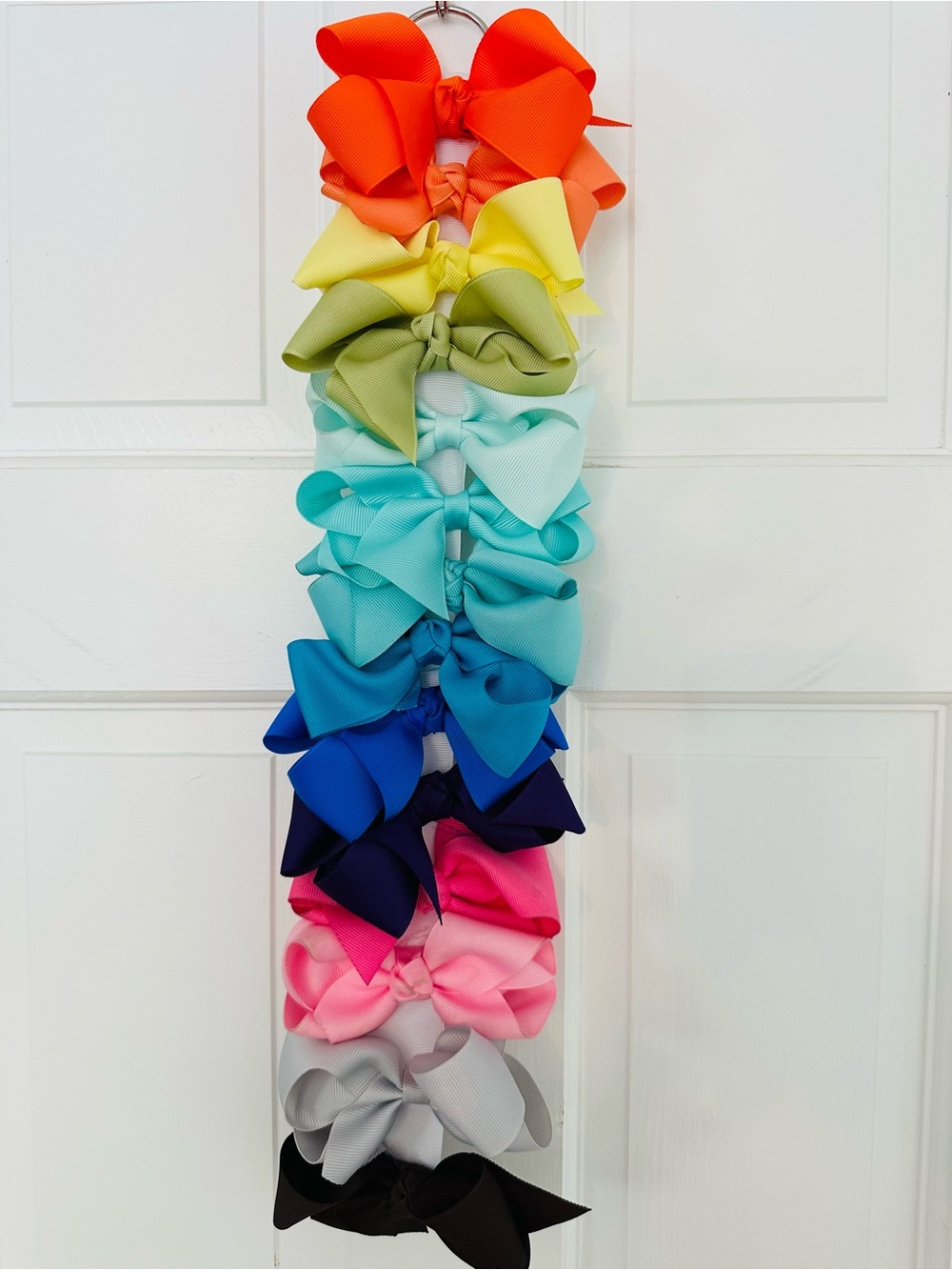 14x Bright Girls' 4” Bow Clip Set - Multi Color